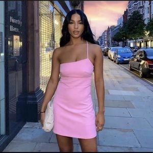 Zara asymmetric mini dress